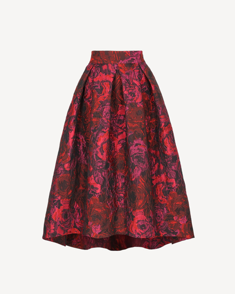 Elegancka spódnica midi o rozkloszowanym kroju