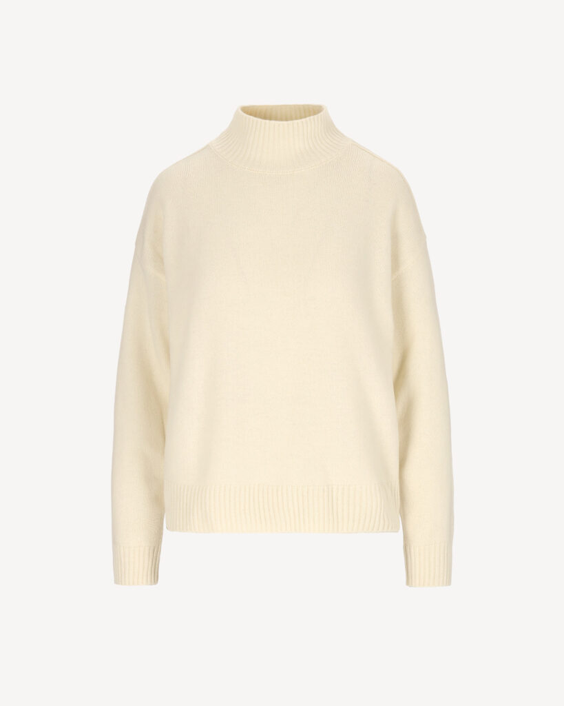 luksusowy sweter o lekko oversize’owym kroju