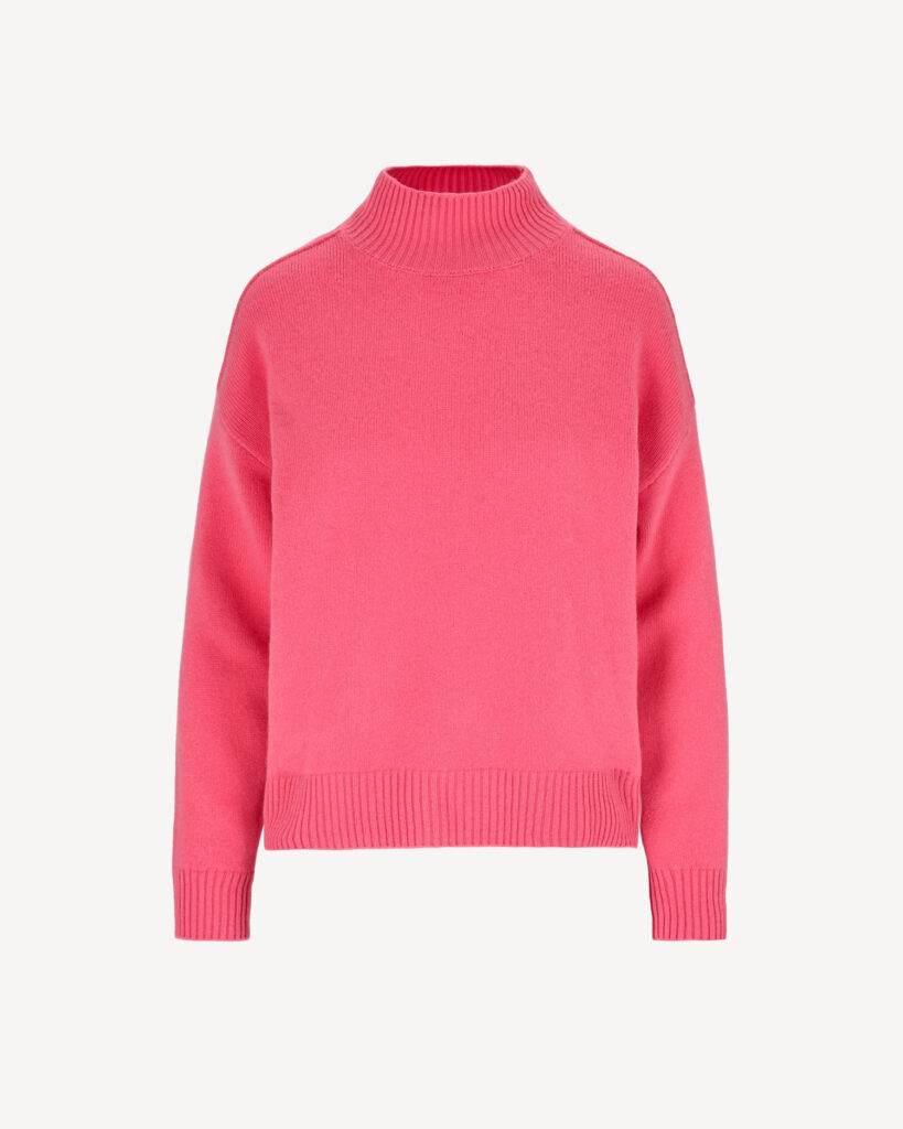 luksusowy sweter o lekko oversize’owym kroju