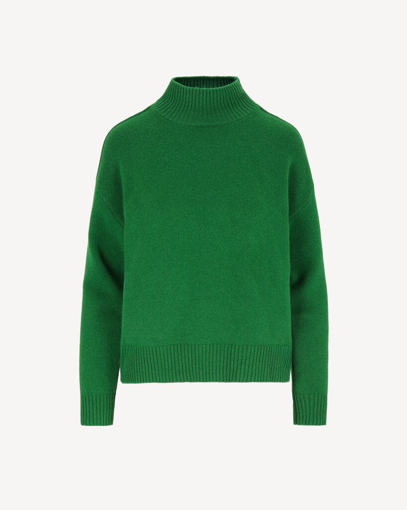 luksusowy sweter o lekko oversize’owym kroju
