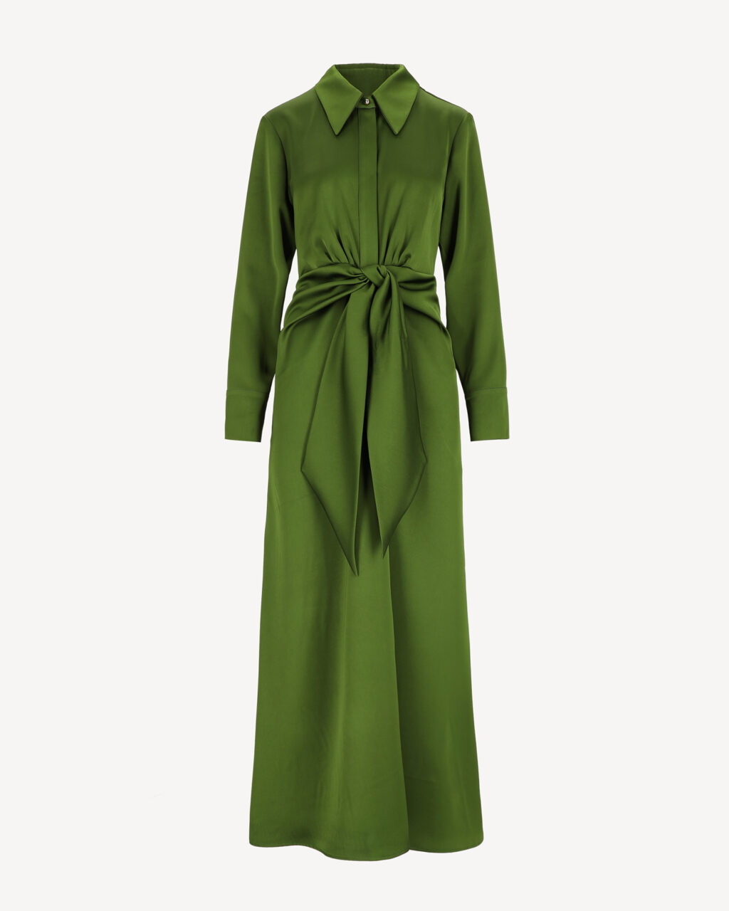 Elegancka sukienka maxi z wiązaniem w talii